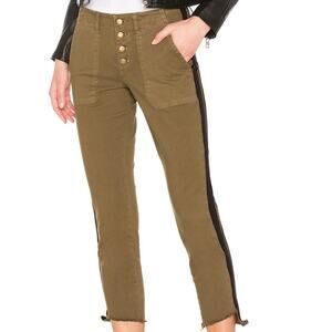 Pam & Gela Winter Moss Step Hem Double Stripe Pants 32